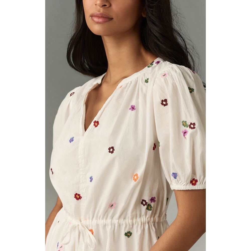 nwt ANTHROPOLOGIE VELVET by Graham and Spencer Embroidered Deess - Picture 3 of 4